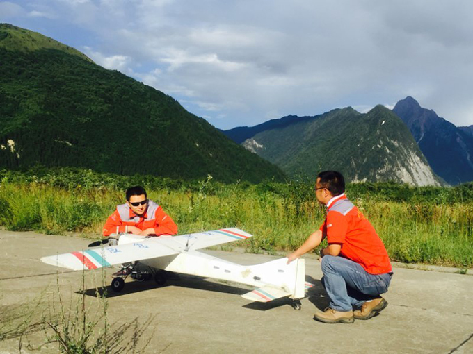 航測無人機助力九寨溝災區成功獲取首批震后高分辨率影像 航測無人機助力九寨溝災區成功獲取首批震后高分辨率影像