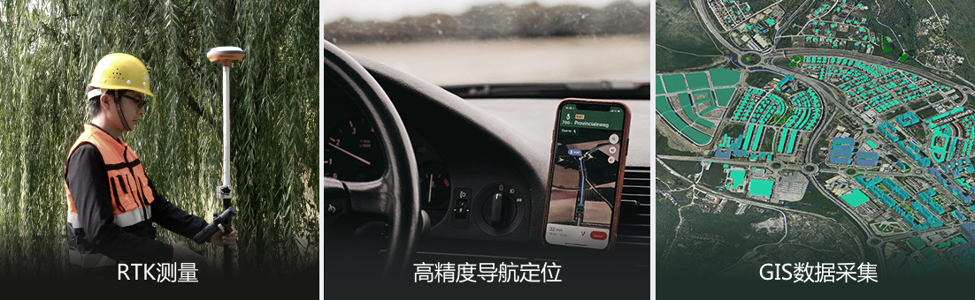 適用于RTK測(cè)量、高精度導(dǎo)航定位、GIS數(shù)據(jù)采集
